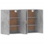 Armarios de pared 2 uds madera de ingeniería gris hormigón de vidaXL, Aparadores - Ref: Foro24-3197876, Precio: 158,30 €, Des...