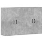 Armarios de pared 2 uds madera de ingeniería gris hormigón de vidaXL, Aparadores - Ref: Foro24-3197884, Precio: 142,07 €, Des...