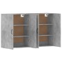 Armarios de pared 2 uds madera de ingeniería gris hormigón de vidaXL, Aparadores - Ref: Foro24-3197884, Precio: 142,07 €, Des...