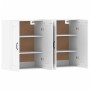 Armarios de pared 2 uds madera de ingeniería blanco de vidaXL, Aparadores - Ref: Foro24-3197985, Precio: 170,53 €, Descuento: %