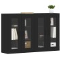 Wall cabinets 2 pcs black engineered wood by vidaXL, Sideboards - Ref: Foro24-3197906, Price: 149,45 €, Discount: %