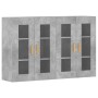 Armarios de pared 2 uds madera de ingeniería gris hormigón de vidaXL, Aparadores - Ref: Foro24-3197900, Precio: 150,61 €, Des...