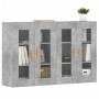 Wall cabinets 2 pcs concrete gray engineered wood by vidaXL, Sideboards - Ref: Foro24-3197900, Price: 150,61 €, Discount: %