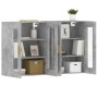 Wall cabinets 2 pcs concrete gray engineered wood by vidaXL, Sideboards - Ref: Foro24-3197900, Price: 150,61 €, Discount: %