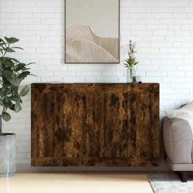 Wall cabinets 2 pcs engineered wood smoked oak by vidaXL, Sideboards - Ref: Foro24-3197990, Price: 137,99 €, Discount: %