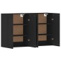 Armarios de pared 2 uds madera de ingeniería negro de vidaXL, Aparadores - Ref: Foro24-3197986, Precio: 143,66 €, Descuento: %