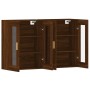 Wall cabinets 2 pcs oak brown engineered wood by vidaXL, Sideboards - Ref: Foro24-3197904, Price: 162,60 €, Discount: %