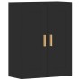 Armarios de pared 2 uds madera de ingeniería negro de vidaXL, Aparadores - Ref: Foro24-3197978, Precio: 143,94 €, Descuento: %