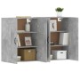 Wall cabinets 2 pcs concrete gray engineered wood by vidaXL, Sideboards - Ref: Foro24-3197988, Price: 122,67 €, Discount: %