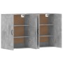 Armarios de pared 2 uds madera de ingeniería gris hormigón de vidaXL, Aparadores - Ref: Foro24-3197988, Precio: 122,67 €, Des...