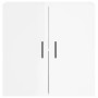 Glossy white engineered wood wall cabinet 60x31x60 cm by vidaXL, Lockers and storage cabinets - Ref: Foro24-829982, Price: 60...