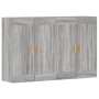 Armarios de pared 2 uds madera de ingeniería gris Sonoma de vidaXL, Aparadores - Ref: Foro24-3197983, Precio: 131,83 €, Descu...