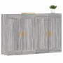 Armarios de pared 2 uds madera de ingeniería gris Sonoma de vidaXL, Aparadores - Ref: Foro24-3197983, Precio: 131,83 €, Descu...