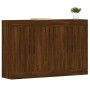 Wandschränke, 2 Stück, Eichenbraun, Holzwerkstoff von vidaXL, Sideboards - Ref: Foro24-3197992, Preis: 132,74 €, Rabatt: %