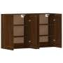 Wall cabinets 2 pcs oak brown engineered wood by vidaXL, Sideboards - Ref: Foro24-3197992, Price: 132,99 €, Discount: %