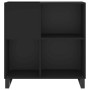 Mueble para discos madera contrachapada negro 84,5x38x89 cm de vidaXL, Almacenamiento para CD y DVD - Ref: Foro24-831781, Pre...