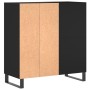 Mueble para discos madera contrachapada negro 84,5x38x89 cm de vidaXL, Almacenamiento para CD y DVD - Ref: Foro24-831781, Pre...