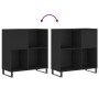 Mueble para discos madera contrachapada negro 84,5x38x89 cm de vidaXL, Almacenamiento para CD y DVD - Ref: Foro24-831781, Pre...