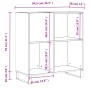 Mueble para discos madera contrachapada negro 84,5x38x89 cm de vidaXL, Almacenamiento para CD y DVD - Ref: Foro24-831781, Pre...