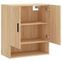 Sonoma oak engineered wood wall cabinet 60x31x70 cm by vidaXL, Lockers and storage cabinets - Ref: Foro24-829927, Price: 60,1...