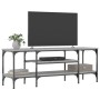 Mueble TV madera ingeniería y hierro gris Sonoma 121x35x45 cm de vidaXL, Muebles TV - Ref: Foro24-831806, Precio: 59,42 €, De...