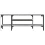 Mueble TV madera ingeniería y hierro gris Sonoma 121x35x45 cm de vidaXL, Muebles TV - Ref: Foro24-831806, Precio: 59,42 €, De...