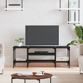 Black iron and plywood TV cabinet 121x35x45 cm by vidaXL, TV Furniture - Ref: Foro24-831803, Price: 59,99 €, Discount: %