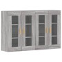 Armarios de pared 2 uds madera de ingeniería gris Sonoma de vidaXL, Aparadores - Ref: Foro24-3197903, Precio: 168,99 €, Descu...