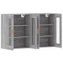 Armarios de pared 2 uds madera de ingeniería gris Sonoma de vidaXL, Aparadores - Ref: Foro24-3197903, Precio: 168,99 €, Descu...