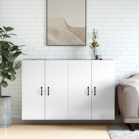 Wall cabinets 2 pcs glossy white engineered wood by vidaXL, Sideboards - Ref: Foro24-3197885, Price: 160,99 €, Discount: %