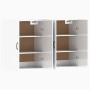 Armarios de pared 2 uds madera de ingeniería blanco brillante de vidaXL, Aparadores - Ref: Foro24-3197885, Precio: 170,08 €, ...