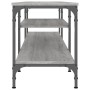 Mueble TV madera ingeniería y hierro gris Sonoma 201x35x45 cm de vidaXL, Muebles TV - Ref: Foro24-831816, Precio: 79,87 €, De...