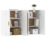 Wall cabinets 2 pcs white engineered wood by vidaXL, Sideboards - Ref: Foro24-3197977, Price: 129,28 €, Discount: %