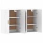 Armarios de pared 2 uds madera de ingeniería blanco de vidaXL, Aparadores - Ref: Foro24-3197977, Precio: 131,13 €, Descuento: %