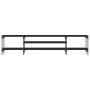 Mueble TV madera ingeniería y hierro negro 201x35x45 cm de vidaXL, Muebles TV - Ref: Foro24-831813, Precio: 80,36 €, Descuent...