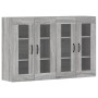 Wall cabinets 2 units engineered wood Sonoma gray by vidaXL, Sideboards - Ref: Foro24-3197911, Price: 139,49 €, Discount: %