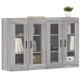 Wall cabinets 2 units engineered wood Sonoma gray by vidaXL, Sideboards - Ref: Foro24-3197911, Price: 139,49 €, Discount: %