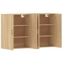 Armarios de pared 2 uds madera de ingeniería roble Sonoma de vidaXL, Aparadores - Ref: Foro24-3197875, Precio: 183,85 €, Desc...