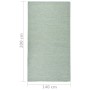 Alfombra de exterior de tejido plano turquesa 140x200 cm de vidaXL, Alfombras - Ref: Foro24-340803, Precio: 47,86 €, Descuent...