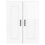 Armarios de pared 2 uds madera de ingeniería blanco brillante de vidaXL, Aparadores - Ref: Foro24-3197989, Precio: 179,58 €, ...