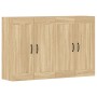 Armarios de pared 2 uds madera de ingeniería roble Sonoma de vidaXL, Aparadores - Ref: Foro24-3197987, Precio: 146,51 €, Desc...