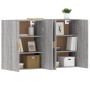 Wandschränke 2 Stk. Sonomagraues Holzwerkstoff von vidaXL, Sideboards - Ref: Foro24-3197879, Preis: 145,76 €, Rabatt: %