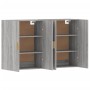 Armarios de pared 2 uds madera de ingeniería gris Sonoma de vidaXL, Aparadores - Ref: Foro24-3197879, Precio: 143,99 €, Descu...