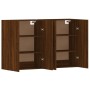 Wall cabinets 2 pcs oak brown engineered wood by vidaXL, Sideboards - Ref: Foro24-3197888, Price: 153,56 €, Discount: %