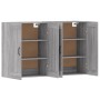 Armarios de pared 2 uds madera de ingeniería gris Sonoma de vidaXL, Aparadores - Ref: Foro24-3197991, Precio: 126,63 €, Descu...