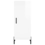 Glossy white plywood sideboard 34.5x34x90 cm by vidaXL, Sideboards - Ref: Foro24-828550, Price: 67,22 €, Discount: %