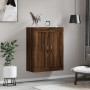 Engineered wood brown oak wall cabinet 69.5x34x90 cm by vidaXL, Sideboards - Ref: Foro24-830379, Price: 49,99 €, Discount: %