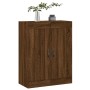 Engineered wood brown oak wall cabinet 69.5x34x90 cm by vidaXL, Sideboards - Ref: Foro24-830379, Price: 49,99 €, Discount: %