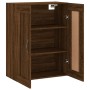 Engineered wood brown oak wall cabinet 69.5x34x90 cm by vidaXL, Sideboards - Ref: Foro24-830379, Price: 49,99 €, Discount: %