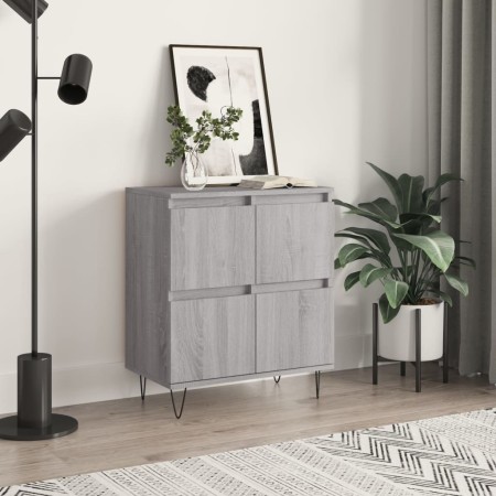 Sonoma gray plywood sideboard 60x35x70 cm by vidaXL, Sideboards - Ref: Foro24-831218, Price: 67,52 €, Discount: %